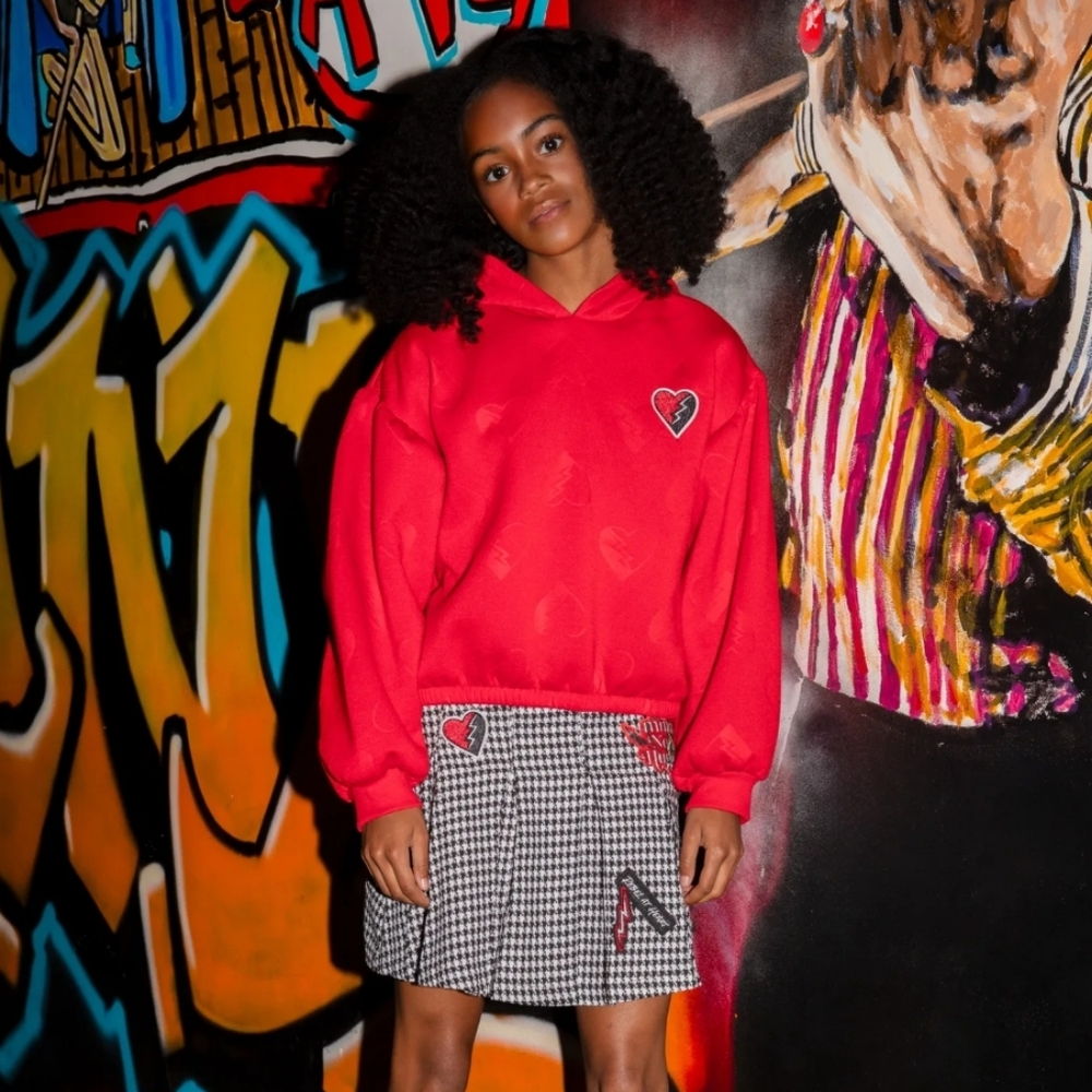 Disney's Descendants Rise of Red Fleece Hoodie Girls XL (14/16)